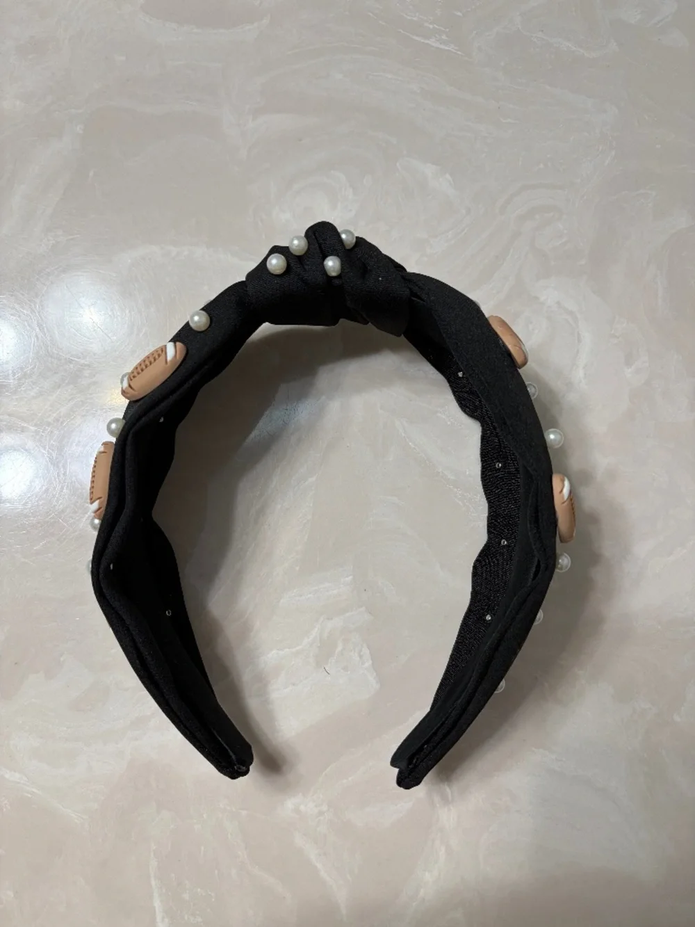 Black football headband